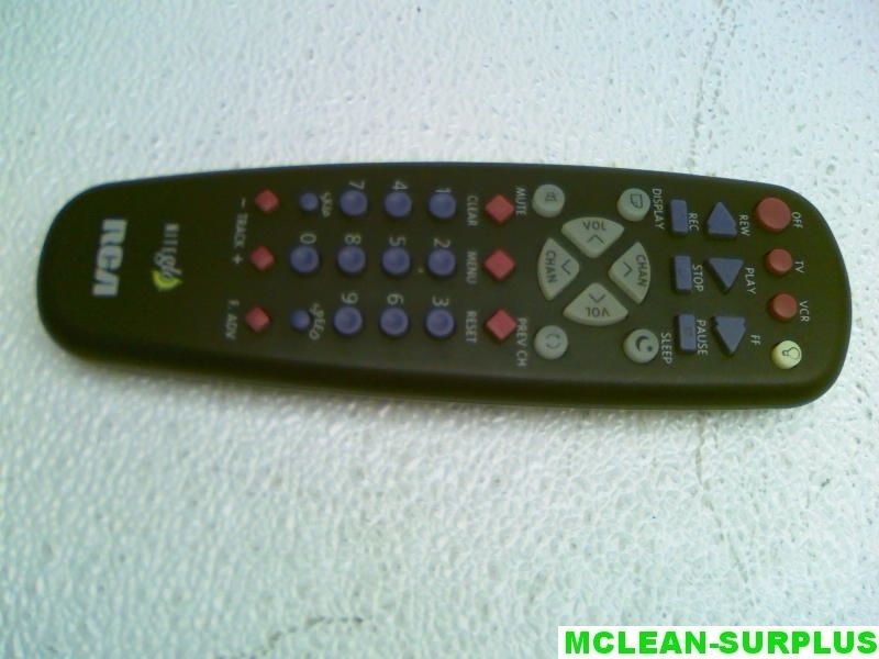 RCA Niteglo Backlit TV/ VCR Remote Control  