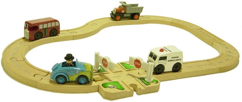 ROADWAY RAIL CROSSING TRACK LOT   Thomas The Wooden Railway Train Road 