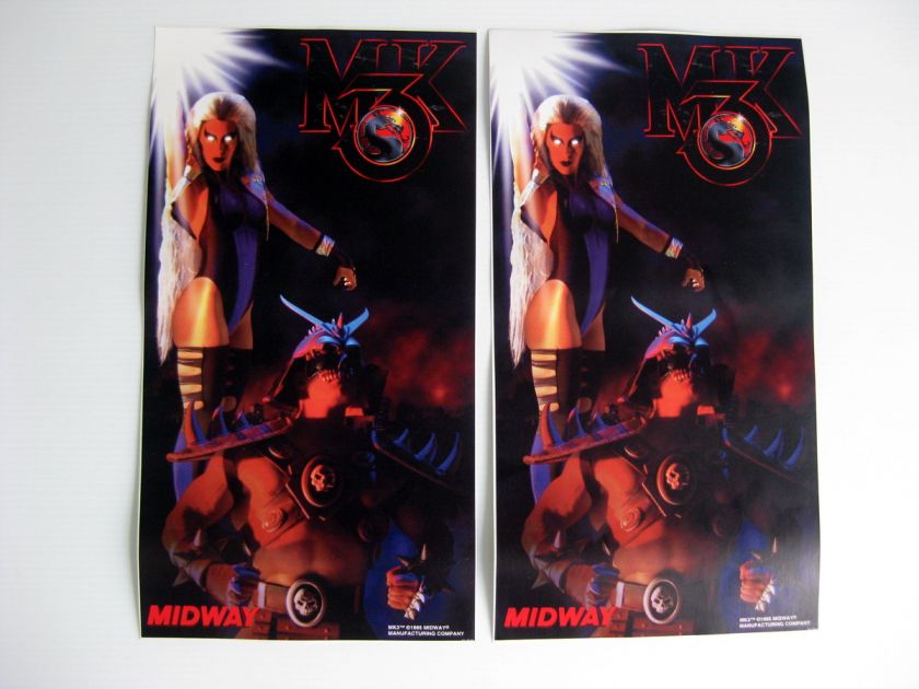 Mortal Kombat 3 III Jamma Arcade Side Art SideArt  