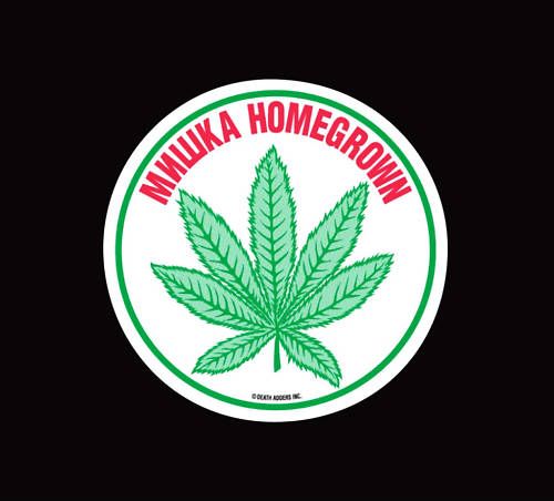 Mishka weed marijuana vinyl sticker decal skate surf  