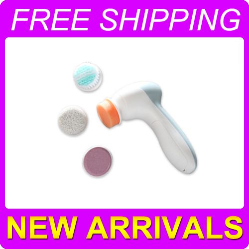 Electric Facial Brush Face Care Exfoliating Cleaning Wash Cap 