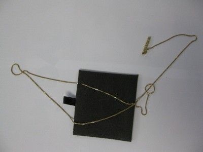 Authentic GUCCI 18K GOLD Lariat Signature Necklace, Original Case 