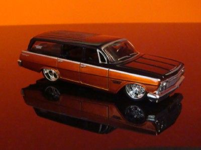 62 Chevy Biscayne Wagon Street Rod 1/64 Scale Ltd Edition 3 Detailed 