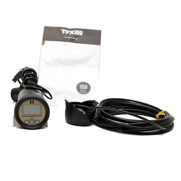 TELEFLEX TFXIDD DEPTH FINDER BOAT GAUGE w/ TRANSDUCER  