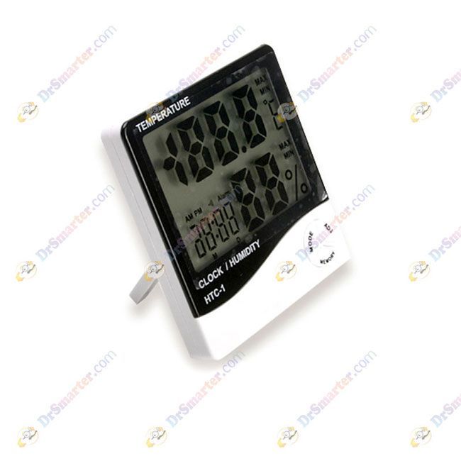   Digital LCD Temperature Humidity Meter Thermometer Hygrometer Clock