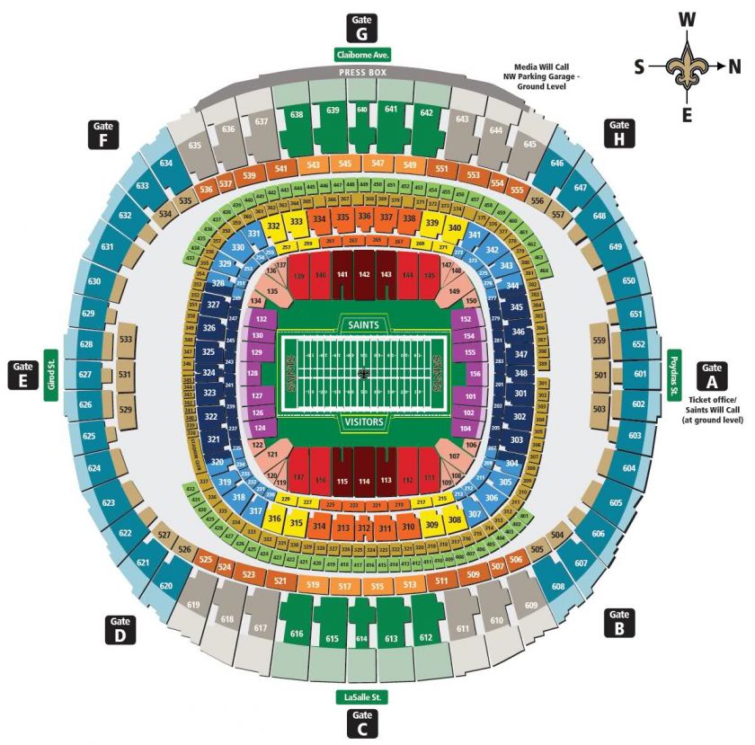 See the seating chart below.