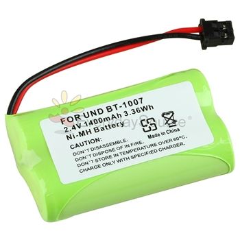 1400 mAh 2.4v Rechargeable Battery For Uniden BT1007  