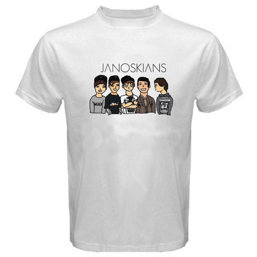 NEW JANOSKIANS T SHIRT WHITE YOUTUBER UNISEX SHIRT SIZE S, M, L, XL 